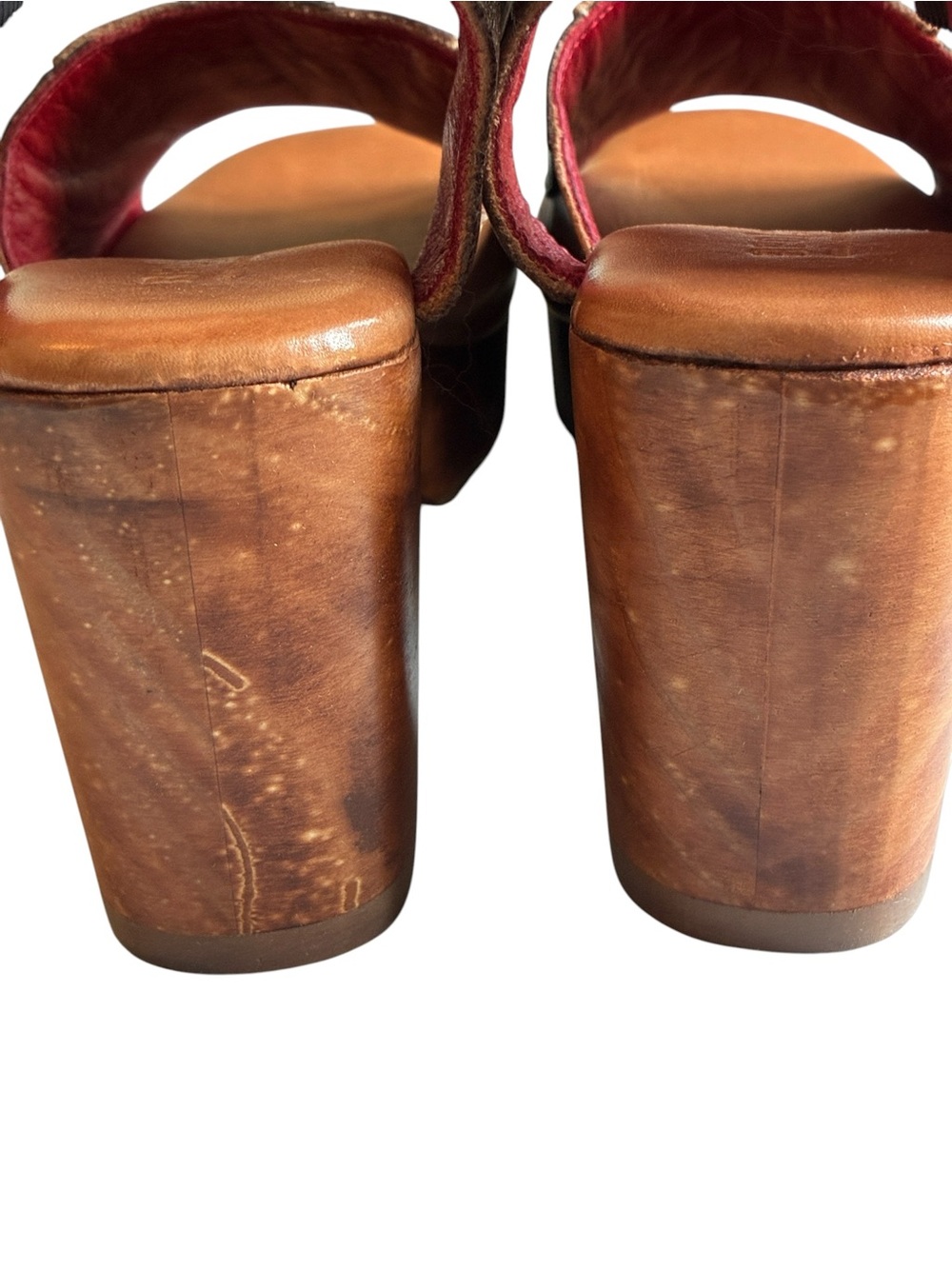 Bed|Stu Jetsetter Cold Brew Rustic Leather Platform Sandals Size 7 NWT - Picture 7 of 10